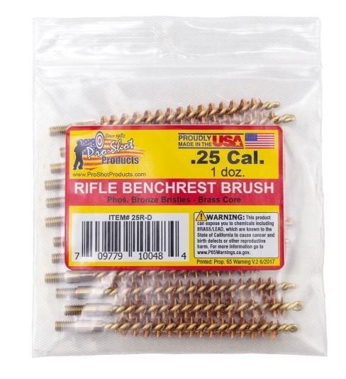 PROSHOT .25 CAL. BRUSH - 12 QTY. BULK PACK 25R-D - Win Repeating Arms Promotion